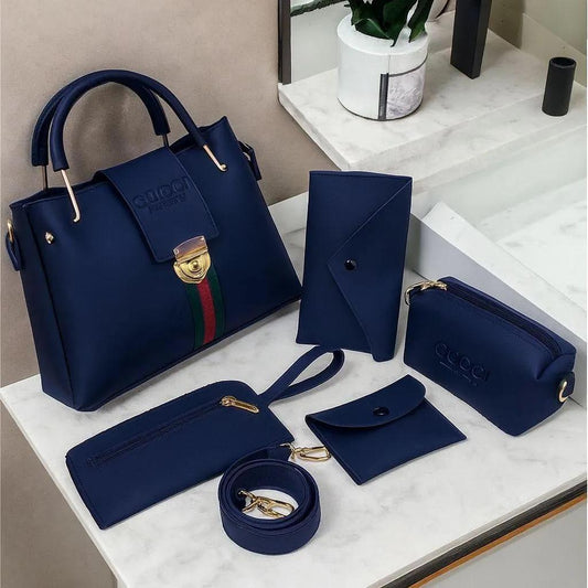 5 Pieces Handbag Set - Blue